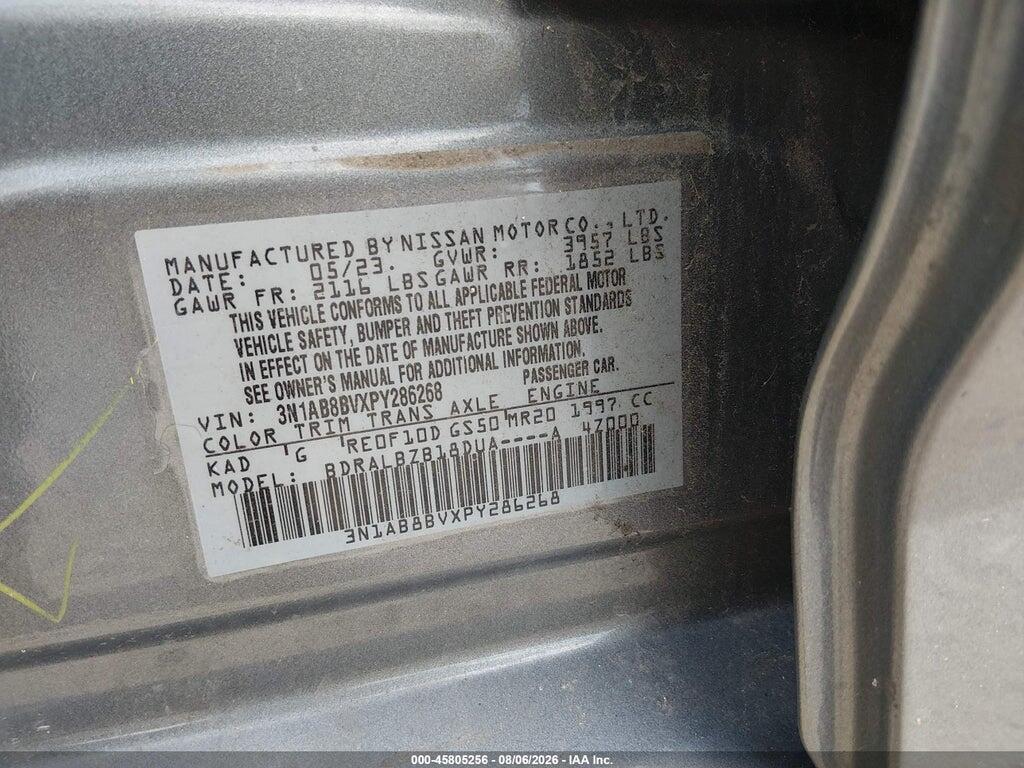 3N1AB8BVXPY286268 2023 NISSAN SENTRA photo no. 9