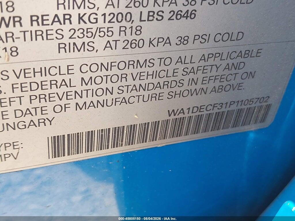 WA1DECF31P1105702 2023 AUDI Q3 photo no. 9