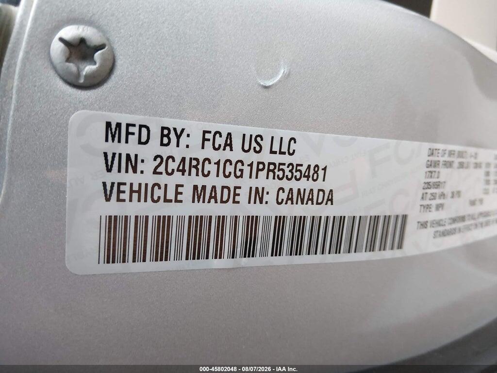 2C4RC1CG1PR535481 2023 CHRYSLER VOYAGER photo no. 9