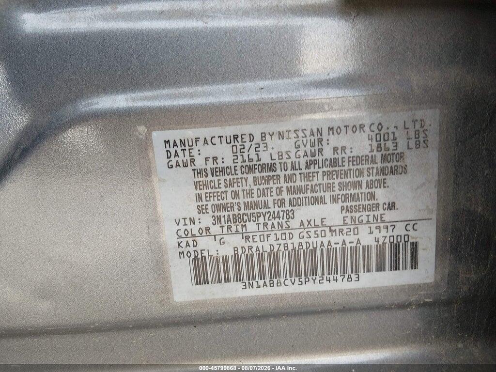 3N1AB8CV5PY244783 2023 NISSAN SENTRA photo no. 9