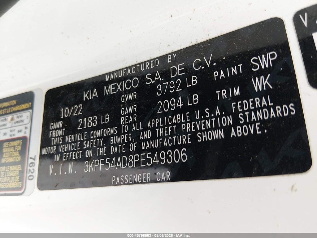 3KPF54AD8PE549306 2023 KIA FORTE photo no. 9