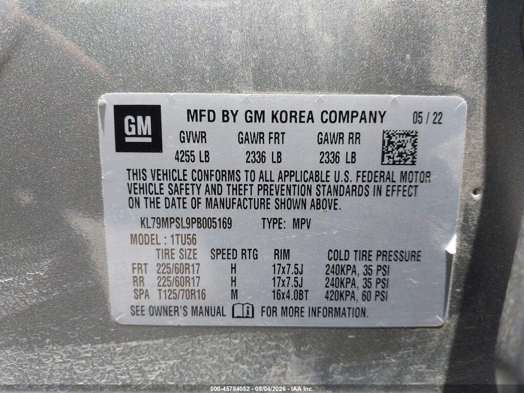 KL79MPSL9PB005169 2023 CHEVROLET TRAILBLAZER photo no. 9
