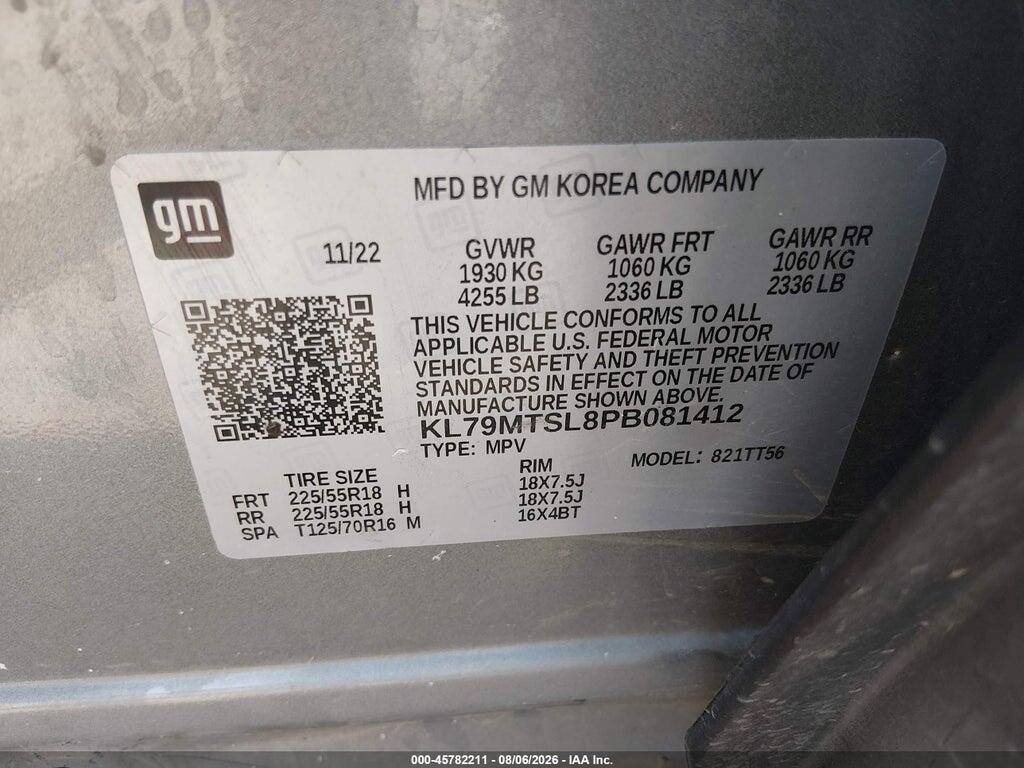 KL79MTSL8PB081412 2023 CHEVROLET TRAILBLAZER photo no. 9