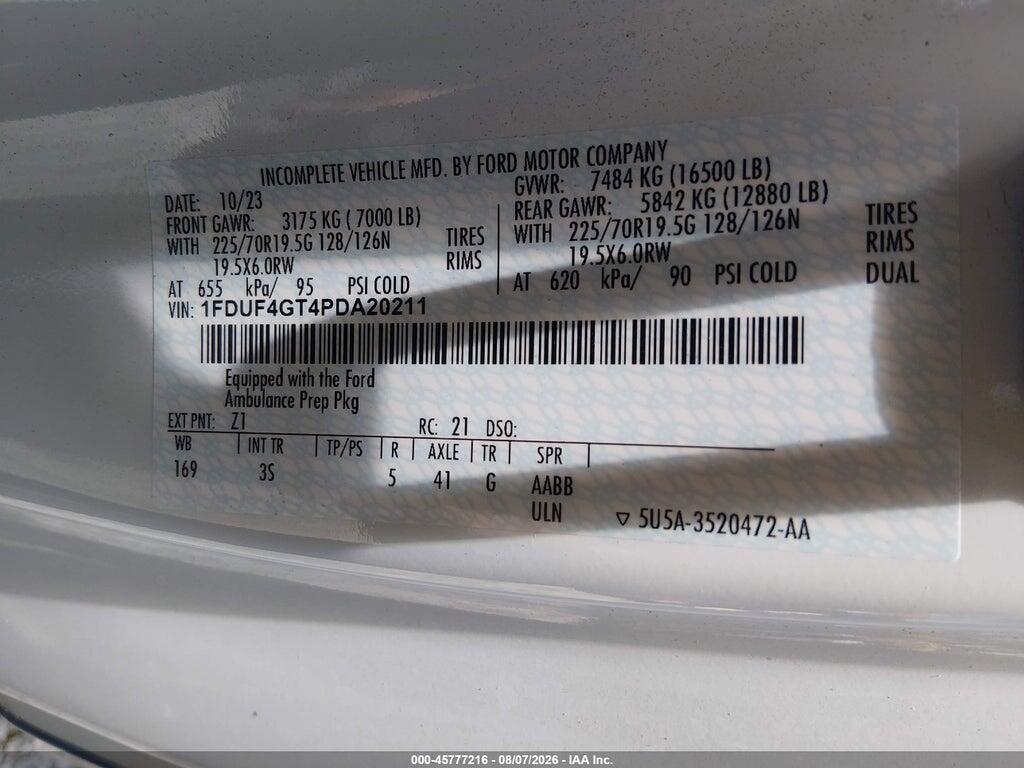 1FDUF4GT4PDA20211 2023 FORD F-450 CHASSIS photo no. 8