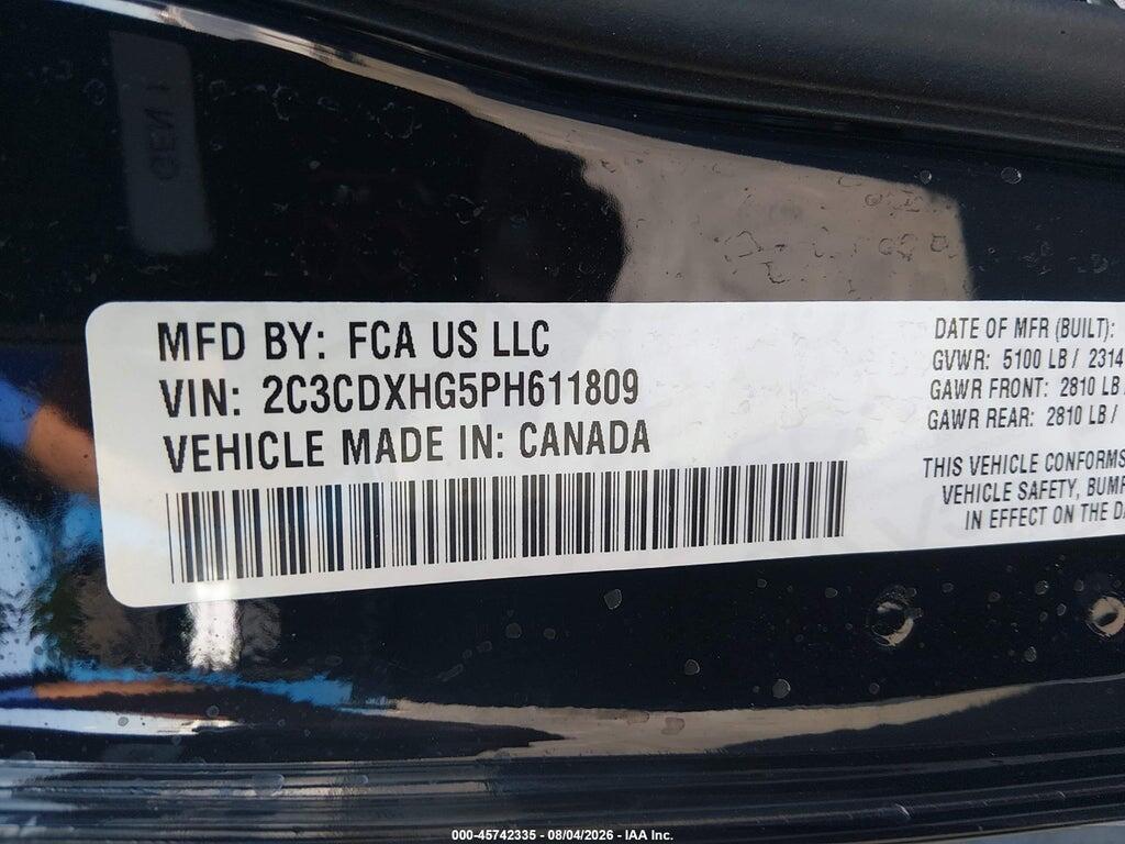 2C3CDXHG5PH611809 2023 DODGE CHARGER photo no. 9