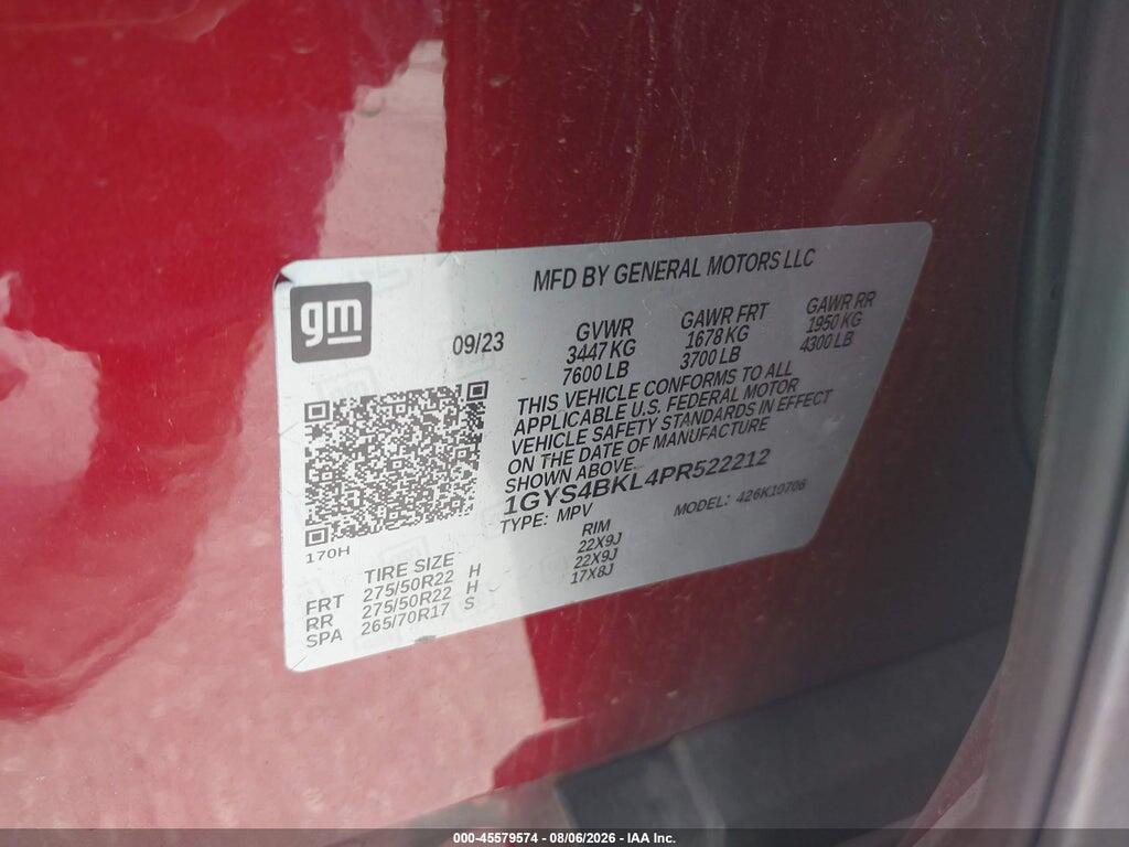 1GYS4BKL4PR522212 2023 CADILLAC ESCALADE photo no. 9