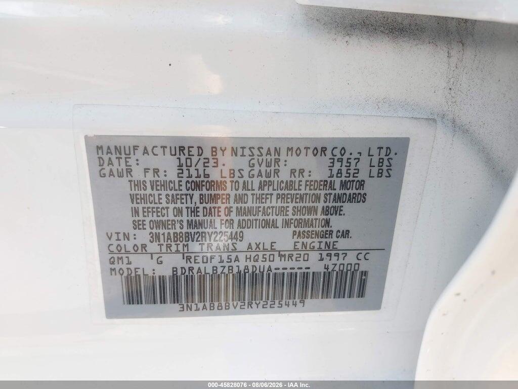 3N1AB8BV2RY225449 2024 NISSAN SENTRA photo no. 9