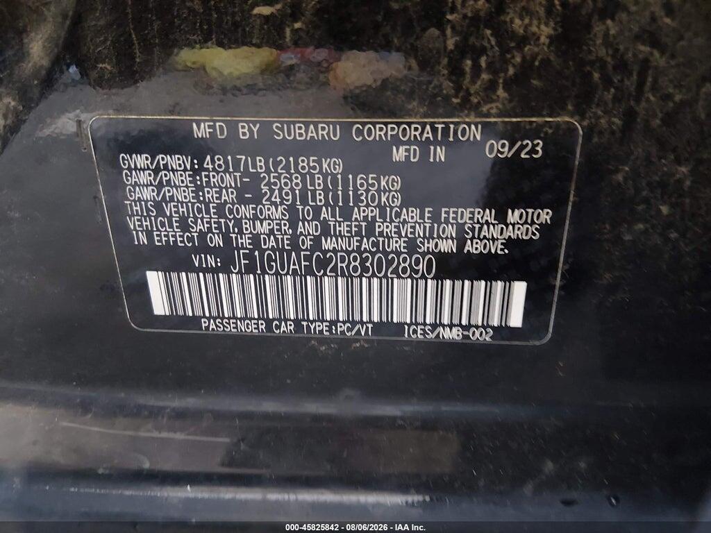JF1GUAFC2R8302890 2024 SUBARU IMPREZA photo no. 9