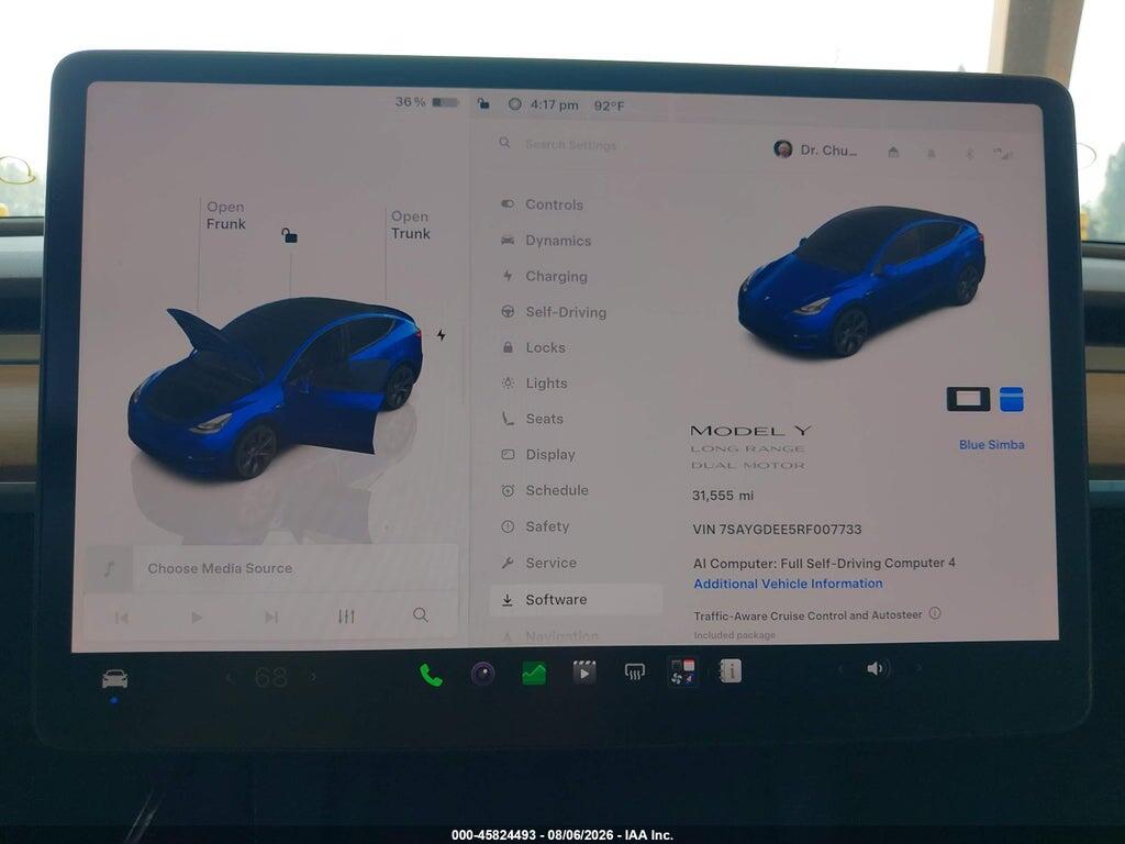 7SAYGDEE5RF007733 2024 TESLA MODEL Y photo no. 7