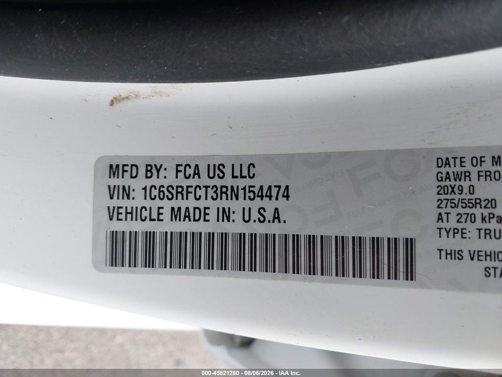 1C6SRFCT3RN154474 2024 RAM 1500 photo no. 9
