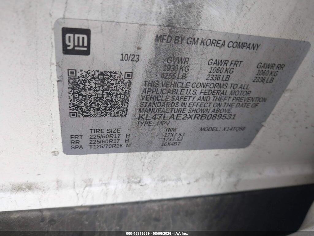 KL47LAE2XRB089531 2024 BUICK ENVISTA photo no. 9