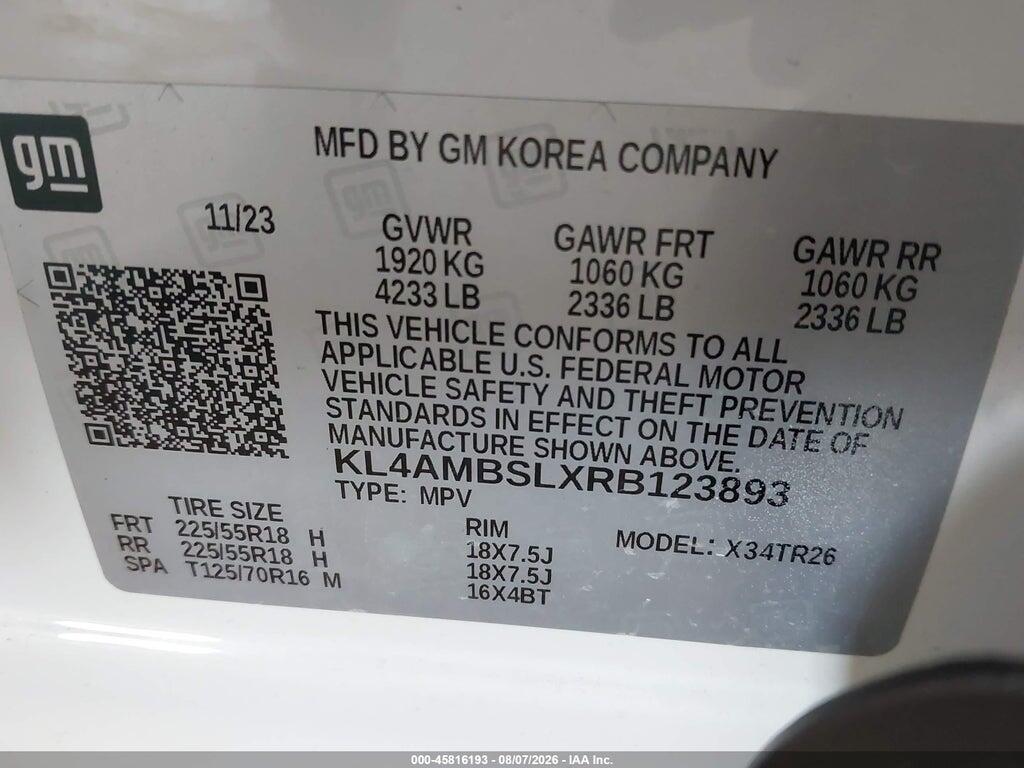 KL4AMBSLXRB123893 2024 BUICK ENCORE GX photo no. 9