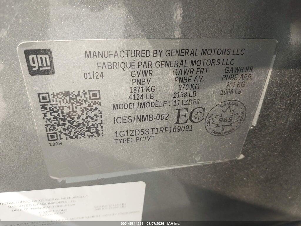 1G1ZD5ST1RF169091 2024 CHEVROLET MALIBU photo no. 9