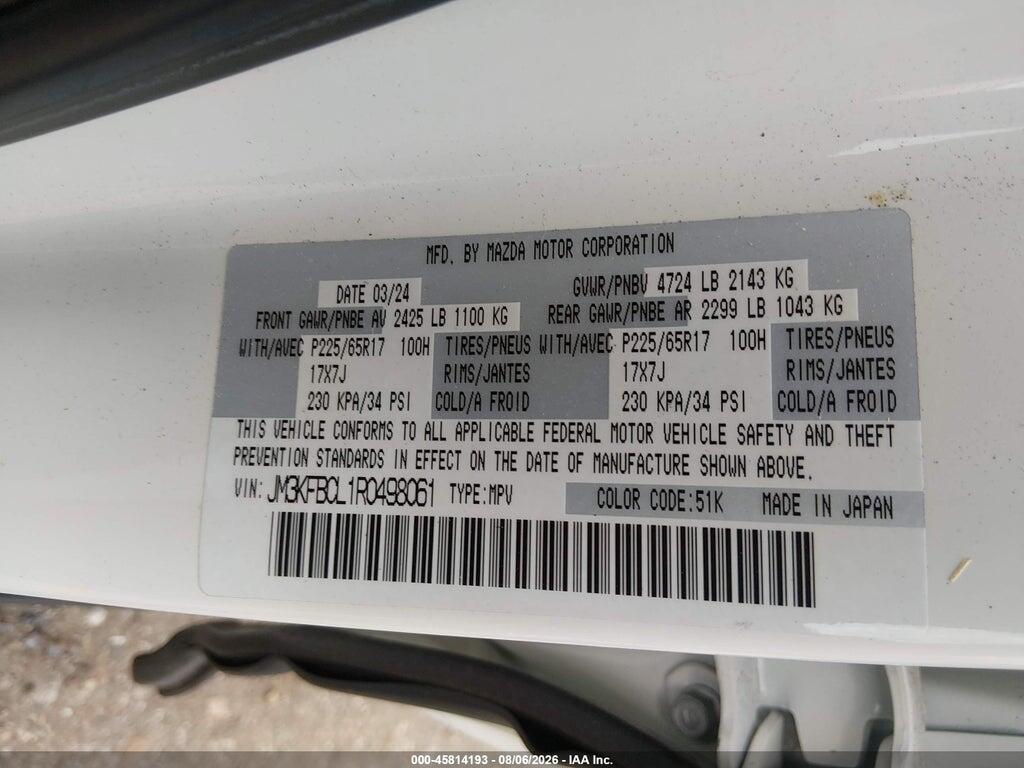 JM3KFBCL1R0498061 2024 MAZDA CX-5 photo no. 9