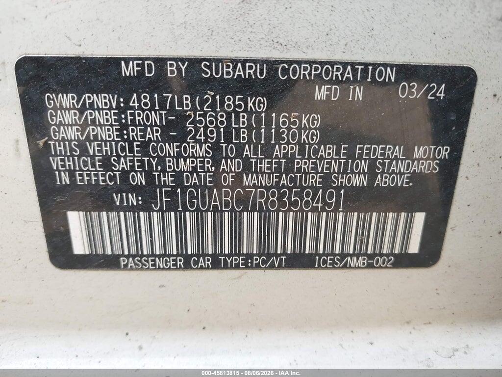 JF1GUABC7R8358491 2024 SUBARU IMPREZA photo no. 4