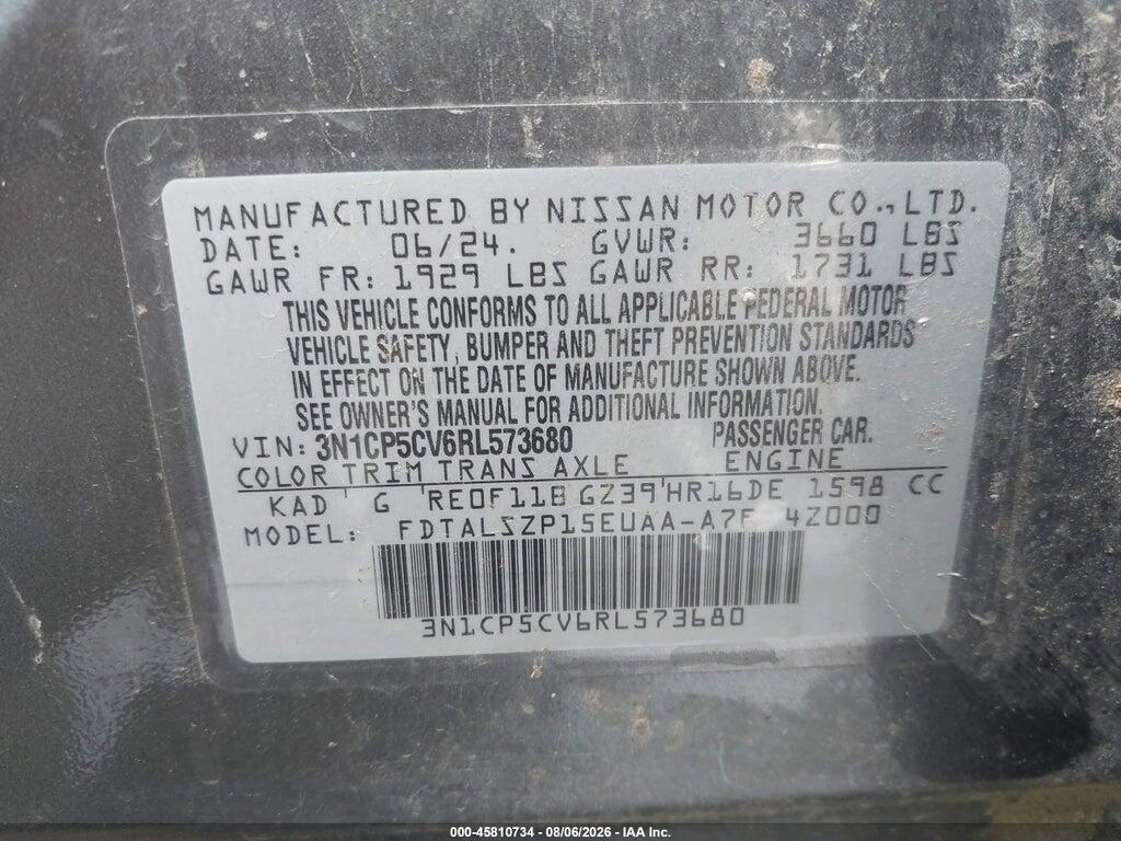 3N1CP5CV6RL573680 2024 NISSAN KICKS photo no. 9