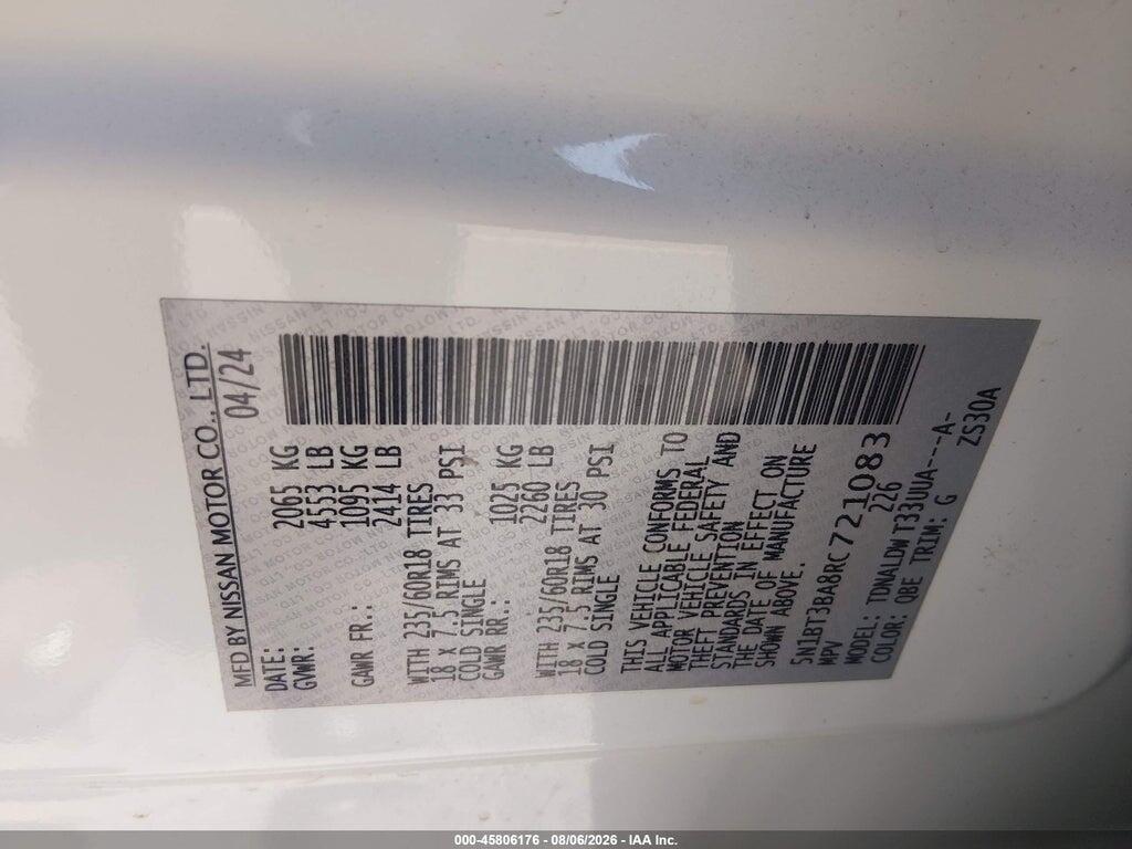 5N1BT3BA8RC721083 2024 NISSAN ROGUE photo no. 9
