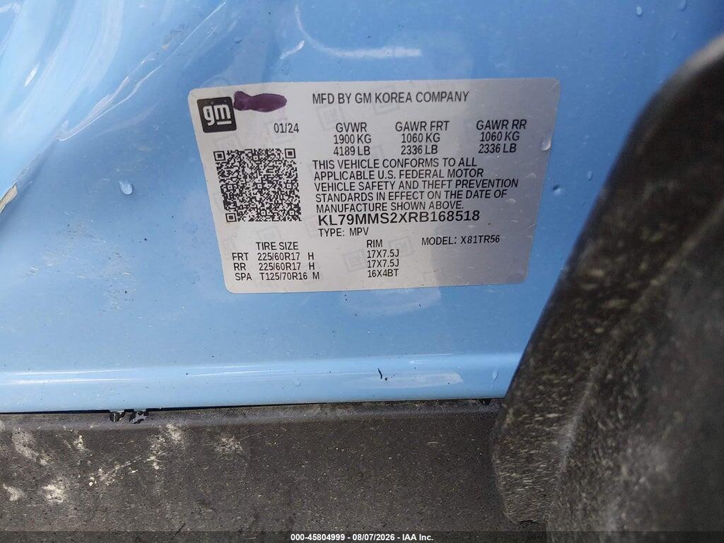 KL79MMS2XRB168518 2024 CHEVROLET TRAILBLAZER photo no. 9