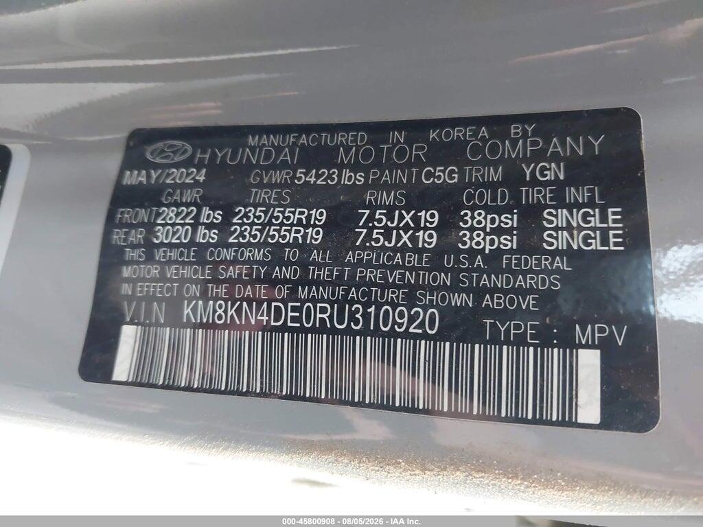 KM8KN4DE0RU310920 2024 HYUNDAI IONIQ 5 photo no. 9