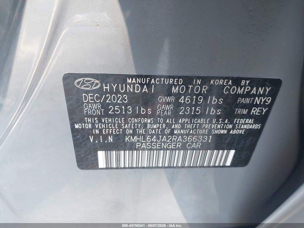 KMHL64JA2RA366331 2024 HYUNDAI SONATA photo no. 9