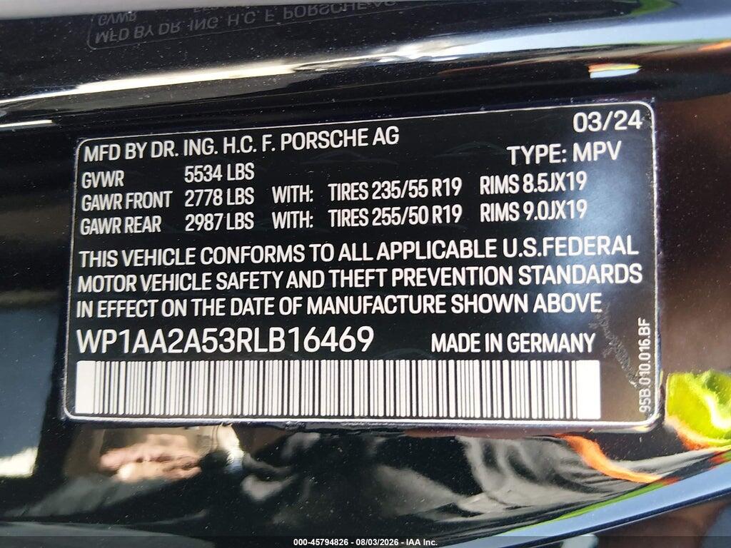 WP1AA2A53RLB16469 2024 PORSCHE MACAN photo no. 9
