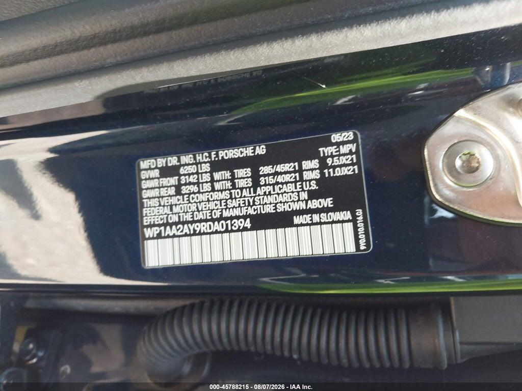 WP1AA2AY9RDA01394 2024 PORSCHE CAYENNE photo no. 9