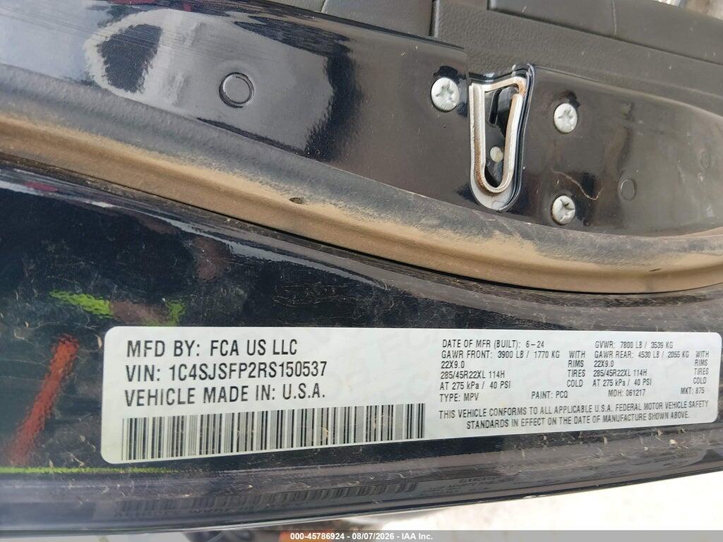 1C4SJSFP2RS150537 2024 JEEP GRAND WAGONEER L photo no. 9