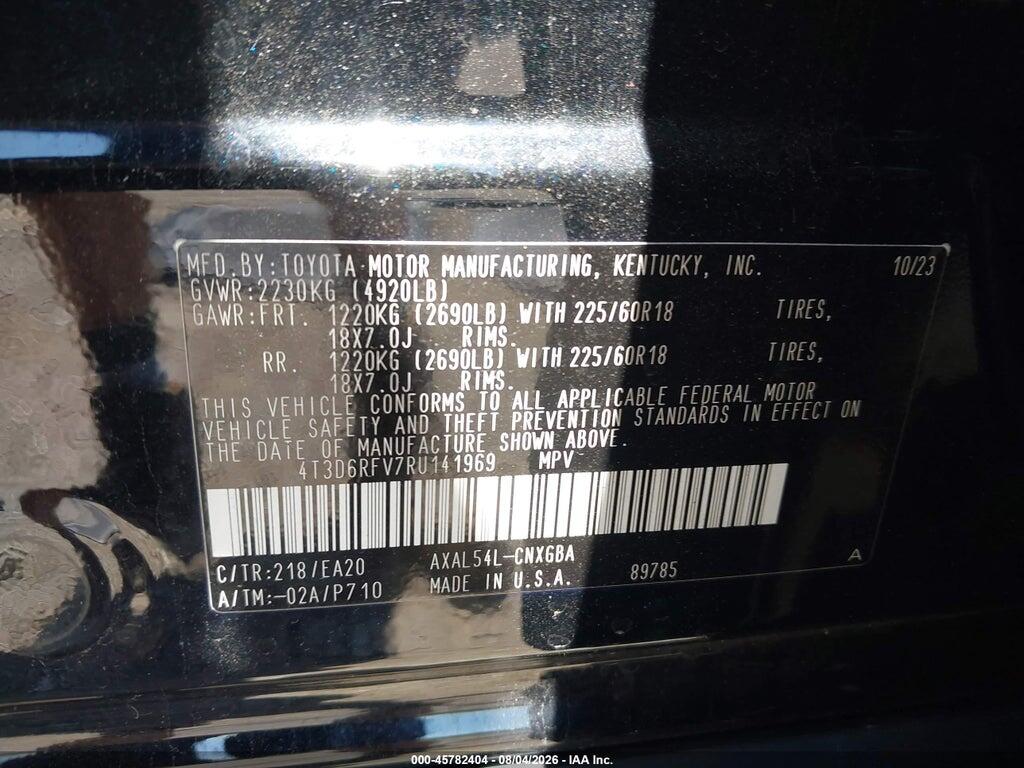 4T3D6RFV7RU141969 2024 TOYOTA RAV4 HYBRID photo no. 9