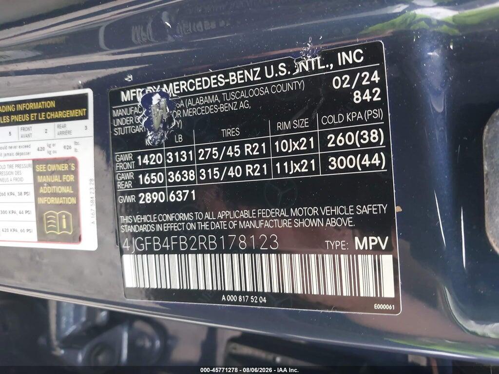 4JGFB4FB2RB178123 2024 MERCEDES-BENZ GLE 350 photo no. 9