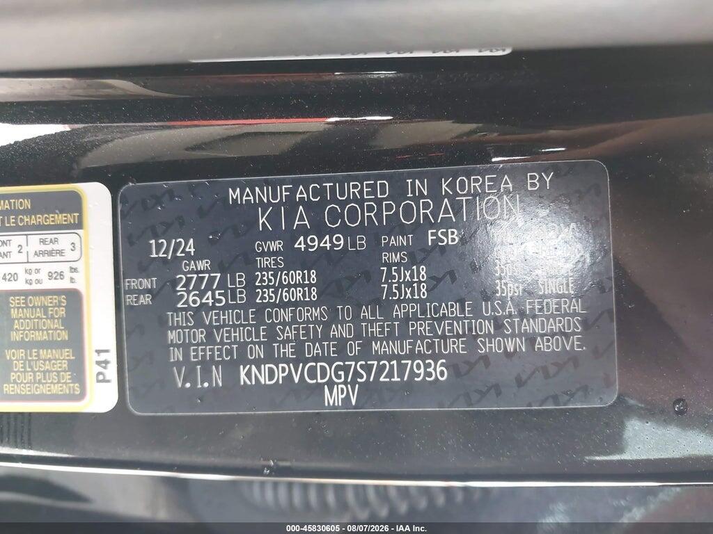 KNDPVCDG7S7217936 2025 KIA SPORTAGE HYBRID photo no. 9