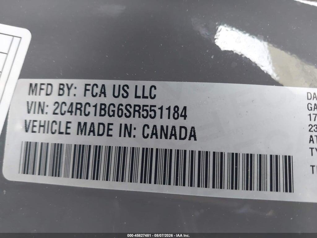 2C4RC1BG6SR551184 2025 CHRYSLER PACIFICA photo no. 9