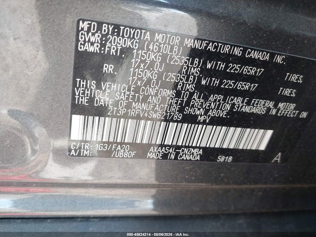 2T3P1RFV4SW621789 2025 TOYOTA RAV4 photo no. 9