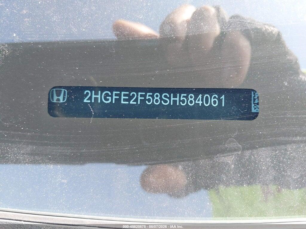2HGFE2F58SH584061 2025 HONDA CIVIC photo no. 9