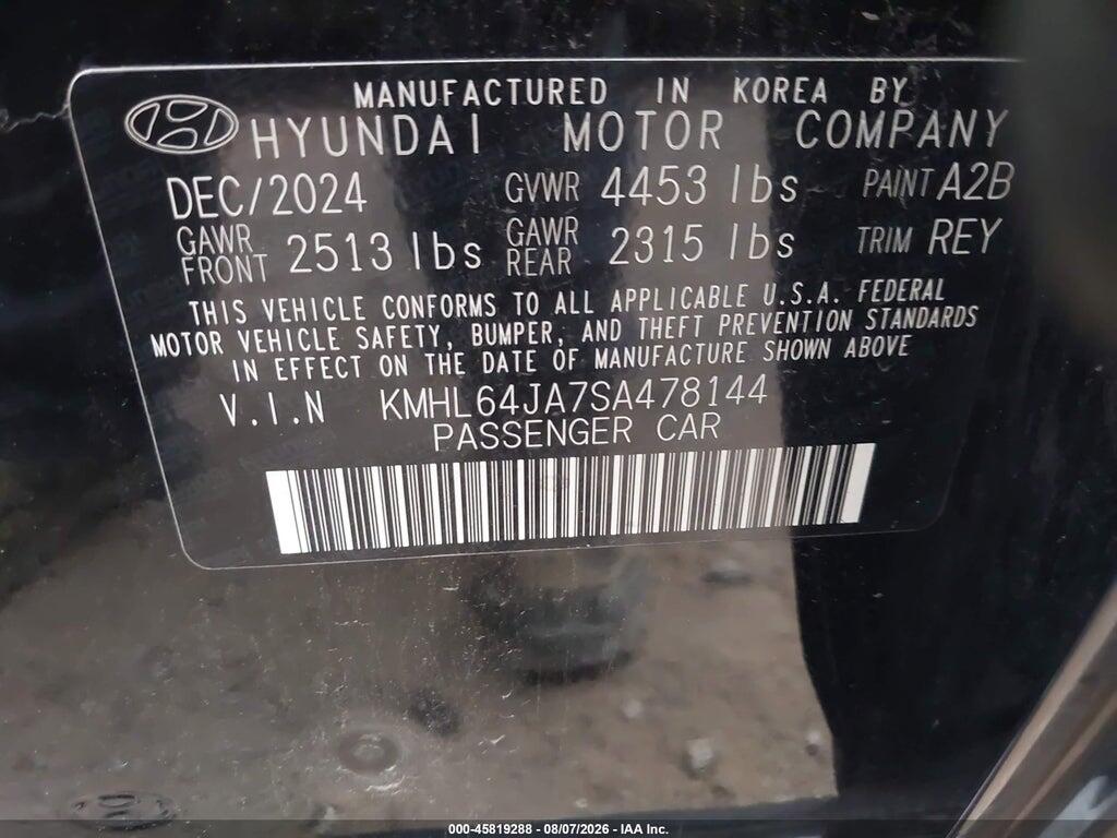 KMHL64JA7SA478144 2025 HYUNDAI SONATA photo no. 9
