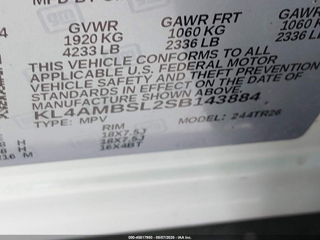 KL4AMBSL2SB143884 2025 BUICK ENCORE GX photo no. 9