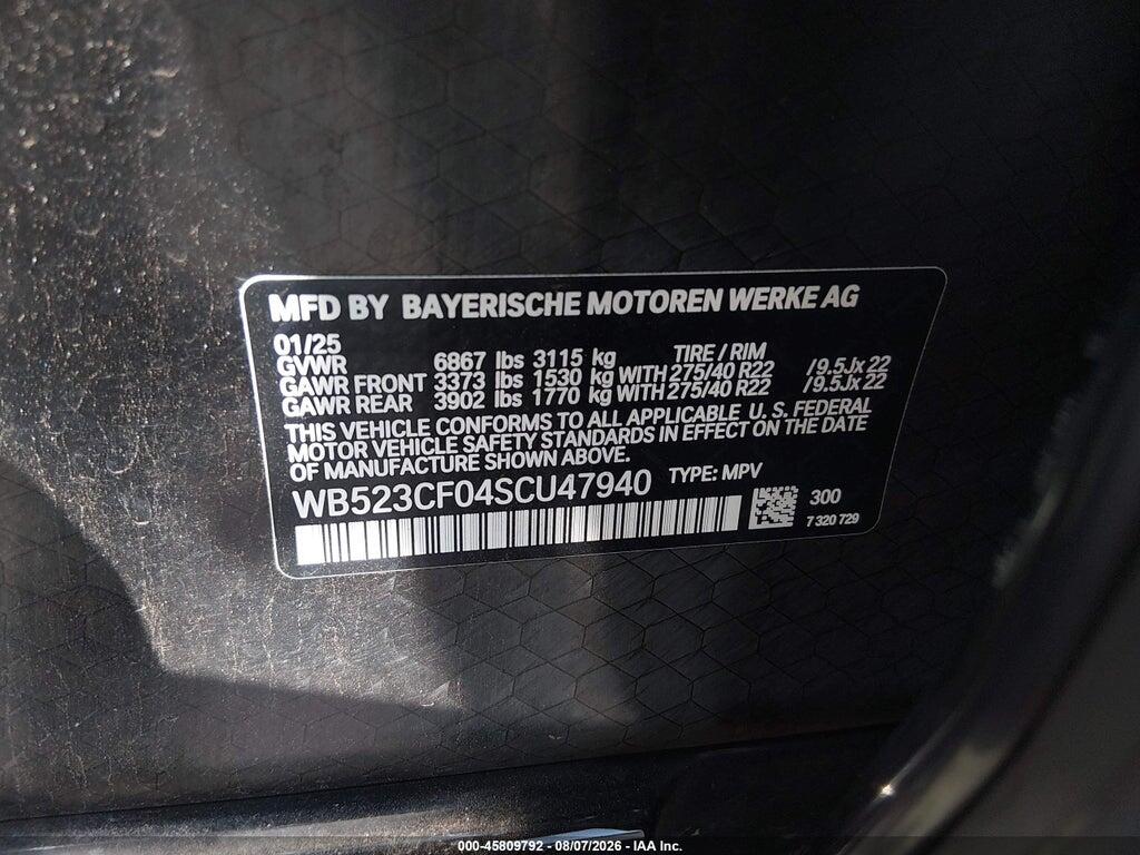WB523CF04SCU47940 2025 BMW IX photo no. 9