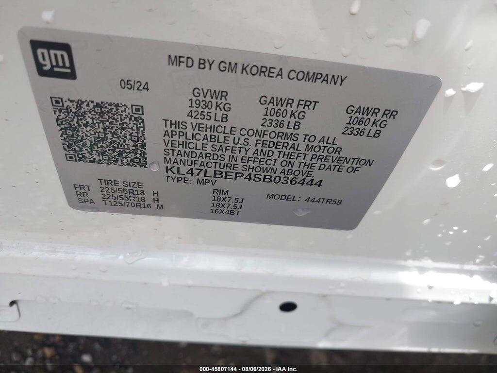 KL47LBEP4SB036444 2025 BUICK ENVISTA photo no. 9