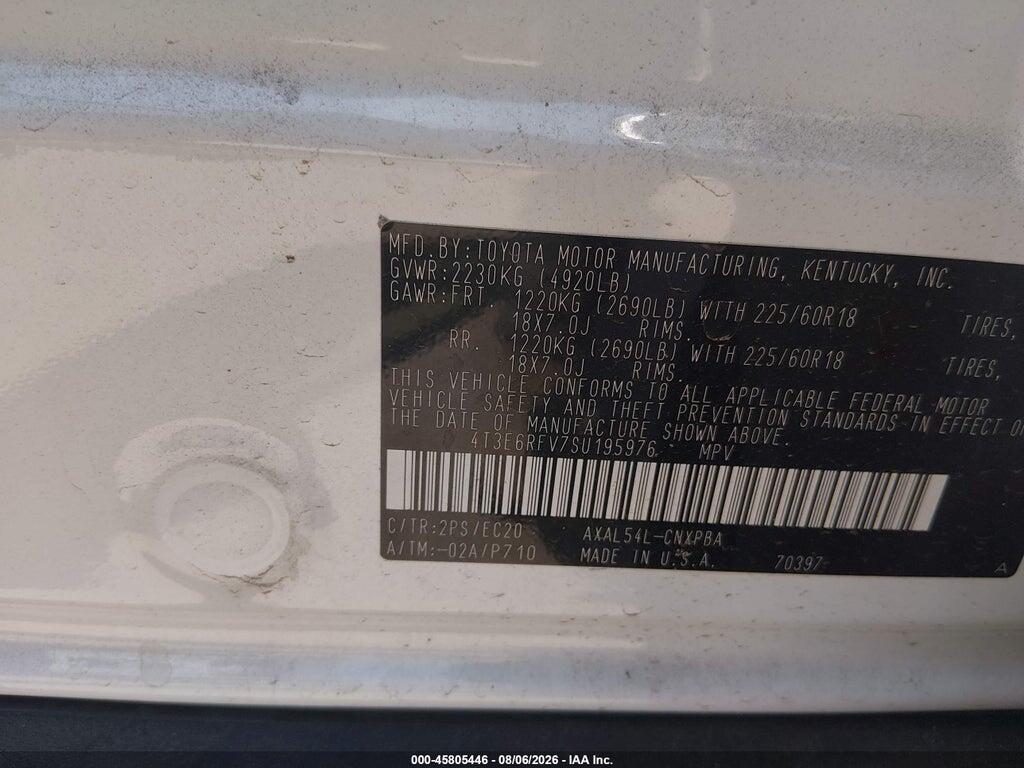 4T3E6RFV7SU195976 2025 TOYOTA RAV4 HYBRID photo no. 9