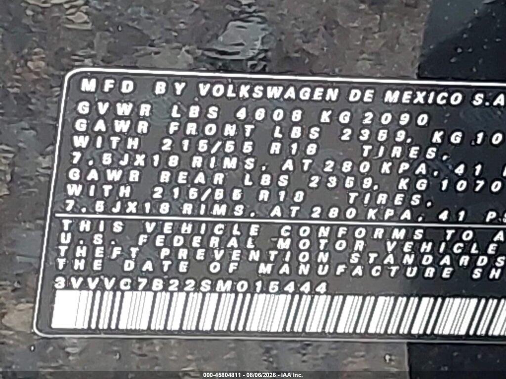 3VVVC7B22SM015444 2025 VOLKSWAGEN TAOS photo no. 9