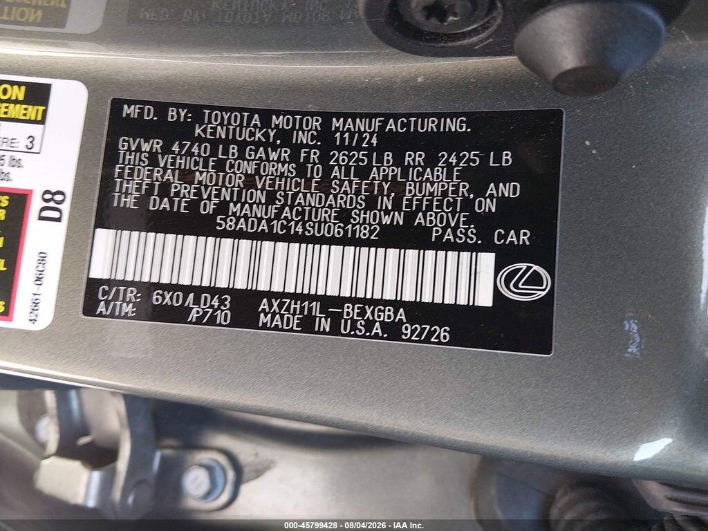 58ADA1C14SU061182 2025 LEXUS ES 300H photo no. 9