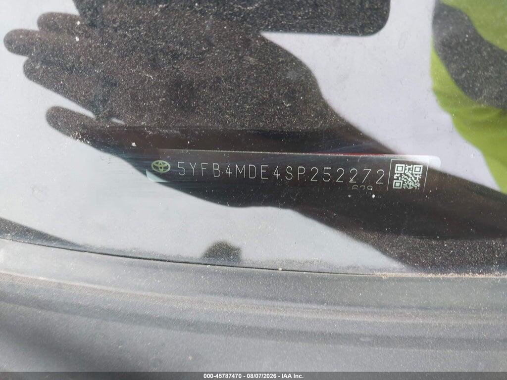 5YFB4MDE4SP252272 2025 TOYOTA COROLLA photo no. 9
