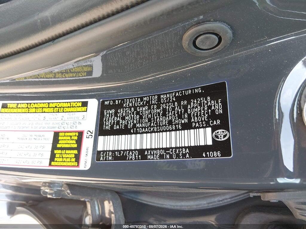 4T1DAACK8SU006816 2025 TOYOTA CAMRY photo no. 9