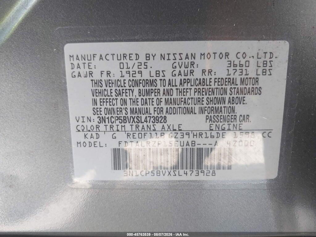 3N1CP5BVXSL473928 2025 NISSAN KICKS PLAY photo no. 9