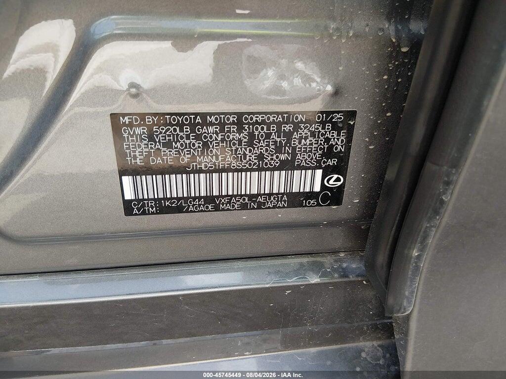 JTHD51FF8S5021039 2025 LEXUS LS 500 photo no. 9