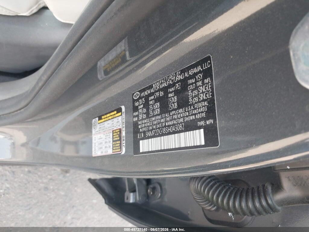 5NMP2DG18SH043082 2025 HYUNDAI SANTA FE HYBRID photo no. 9