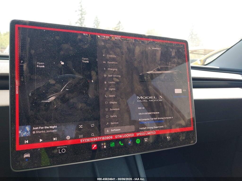 5YJ3E1EB6TF183909 2026 TESLA MODEL 3 photo no. 7