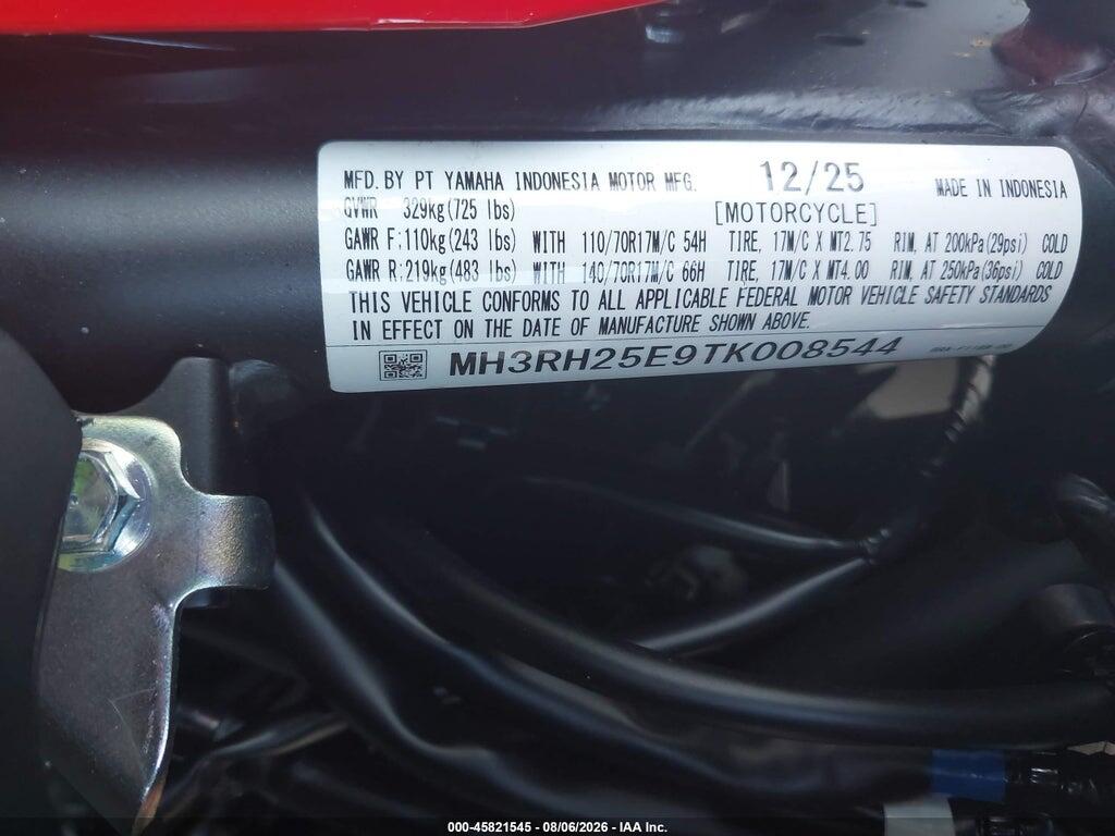 MH3RH25E9TK008544 2026 YAMAHA YFZ320 photo no. 10
