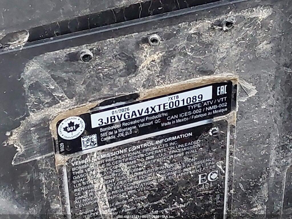 3JBVGAV4XTE001089 2026 CAN-AM MAVERICK X3 photo no. 10