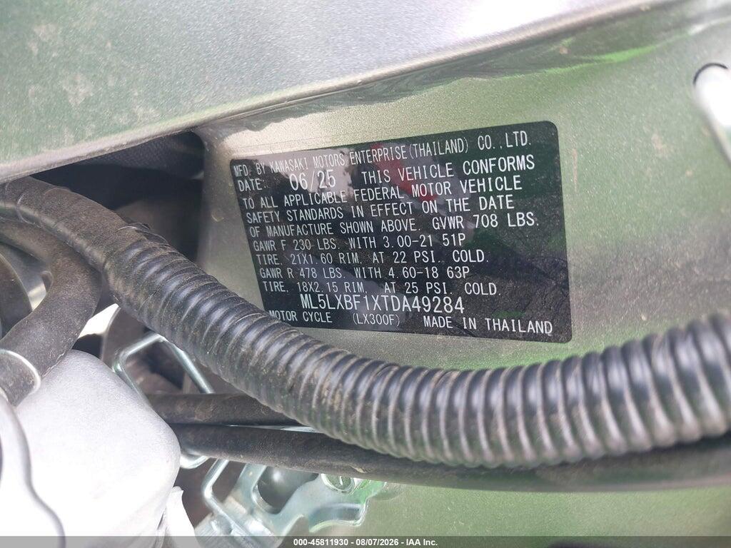 ML5LXBF1XTDA49284 2026 KAWASAKI KLX300 photo no. 10