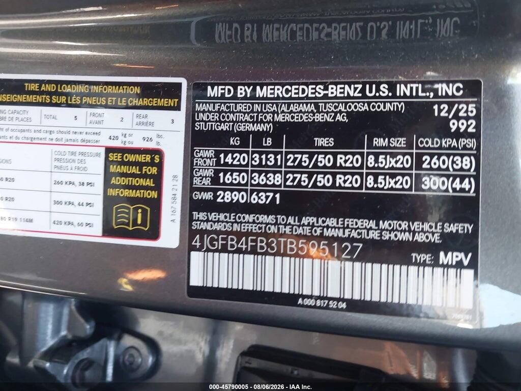 4JGFB4FB3TB595127 2026 MERCEDES-BENZ GLE 350 photo no. 9